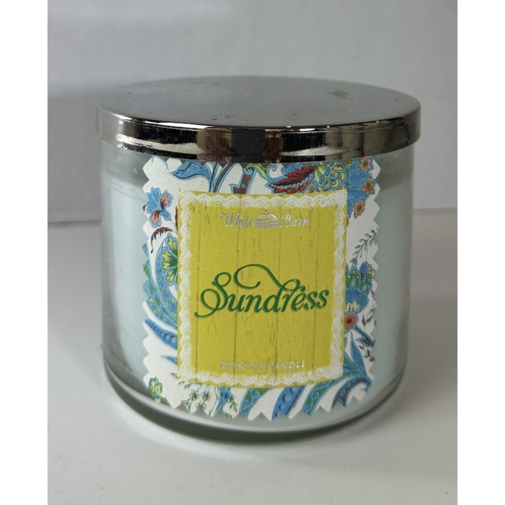 NEW! White Barn x Bath & Body Works Sundress Scented 3 Wick Candle 14.5 OZ *Read - Picture 5 of 10